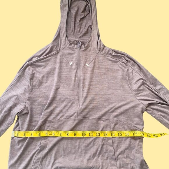 🟣 Layer8 Mauve Qwick-Dry Lightweight Hoodie – Size M - Picture 5 of 6